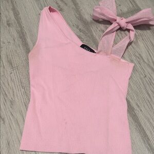 Vici Blush Pink One-Shoulder Camisole